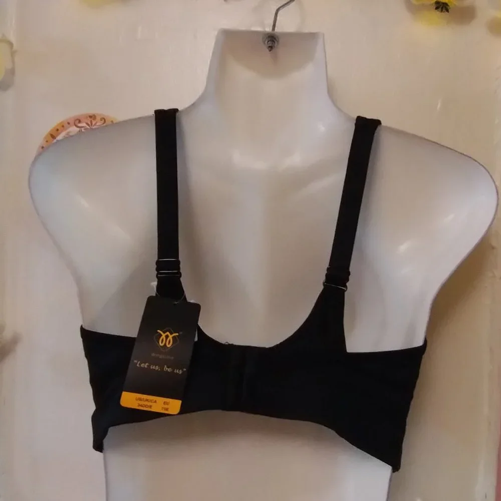 Black Women's Sports Bra - Picture 4 of 7